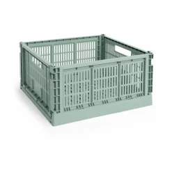 Best HAY Colour Crate L Square 42x42 cm Sage green
