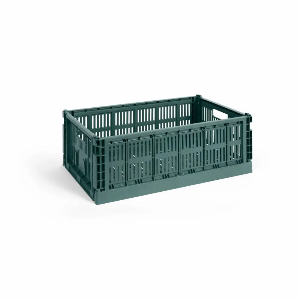 Sale HAY Colour Crate L 34 5x53 cm Dark green