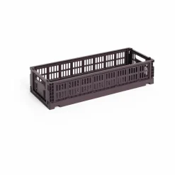 Outlet HAY Colour Crate Mini Oblong 13x34 5 cm Bordeaux