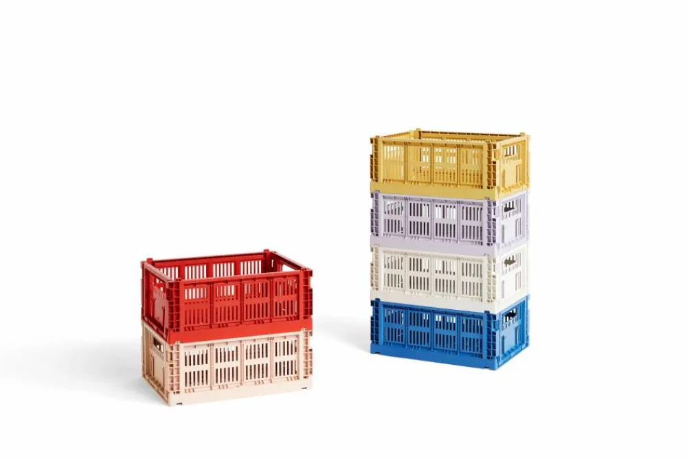 Clearance HAY Colour Crate M 26 5x34 5 cm Off-white