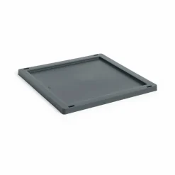 New HAY Colour Crate Square/Cube lock plastic medium Charcoal