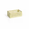 Discount HAY Colour Crate S 17x26 5 cm Light yellow