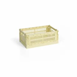 Discount HAY Colour Crate S 17x26 5 cm Light yellow
