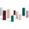 Discount HAY Column Candle blockljus large 25 cm Off white-red grid check