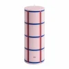 Clearance HAY Column Candle blockljus medium 20 cm Light pink-red-bordeaux-dark blue