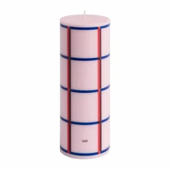 Clearance HAY Column Candle blockljus medium 20 cm Light pink-red-bordeaux-dark blue