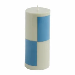 Clearance HAY Column Candle blockljus small 15 cm Grey-blue