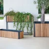 Cane-line Combine planteringsbox Teak lava grey