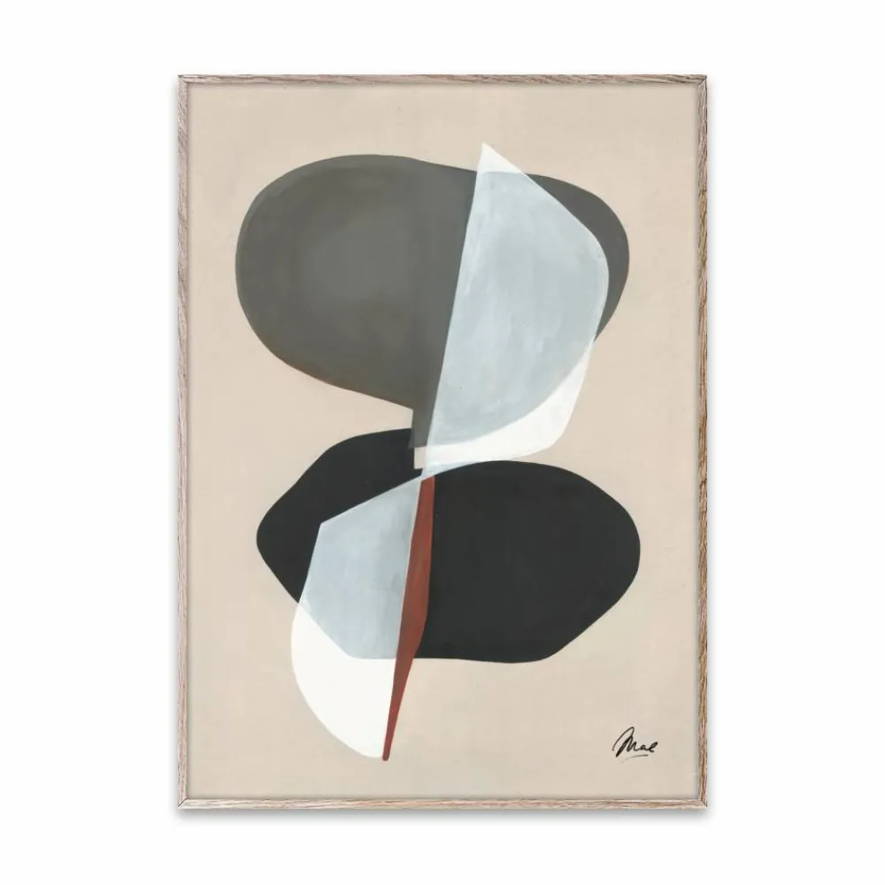Paper Collective Composition 01 poster 30x40 cm