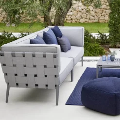 Outlet Cane-line Conic modulsoffa airtouch grey enkel inkl. dynor