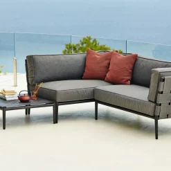 Cane-line Conic modulsoffa airtouch grey höger inkl. dynor