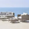Best Cane-line Connect modulsoffa 2-sits taupe höger