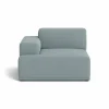 Muuto Connect soft modul Re-wool nr.718 ljusblå Armstöd vänster (A)