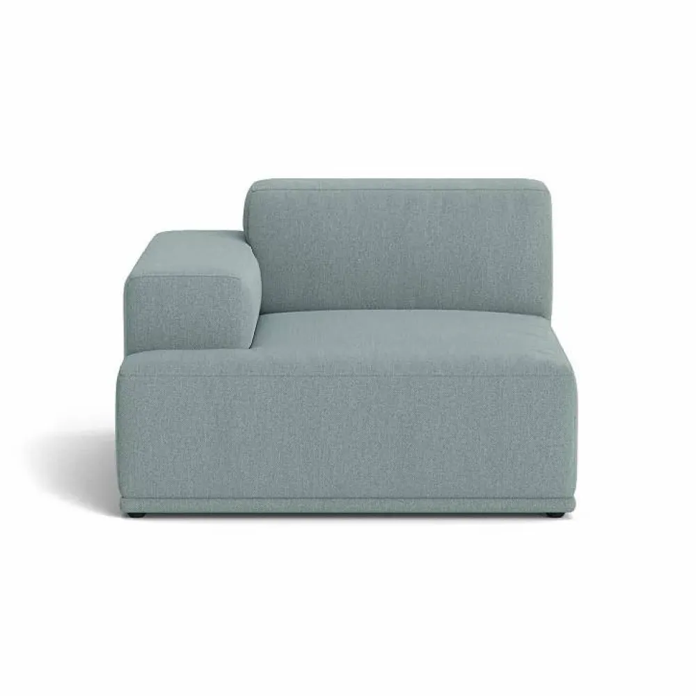 Muuto Connect soft modul Re-wool nr.718 ljusblå Armstöd vänster (A)