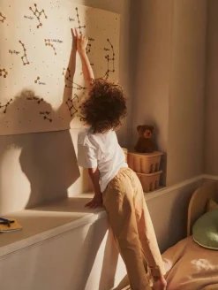 Ferm Living Constellation textilkarta Undyed 70x100 cm