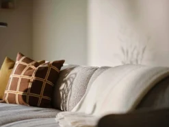 Outlet Swedese Continental soffa Sealife Dark beige/white-nutmeg