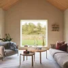Swedese Continental soffa Wave Champagne-orkangrå