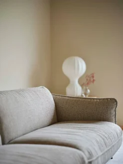Outlet Swedese Continental soffa Wave Sky-kromat stål