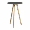 HAY CPH20 2.0 barbord Ø70 cm Black linoleum-lacquered oak