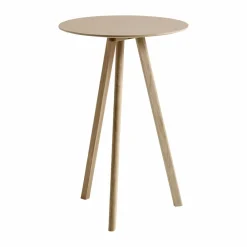 HAY CPH20 2.0 barbord Ø70 cm Lacquered oak-oak veneer