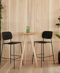 HAY CPH20 2.0 barbord Ø70 cm Off white linoleum-lacq. oak