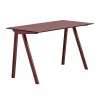 HAY CPH90 2.0 skrivbord 65x130 cm Burgundy linoleum-Bordeaux