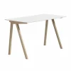 HAY CPH90 2.0 skrivbord 65x130 cm White laminate-lacquered oak