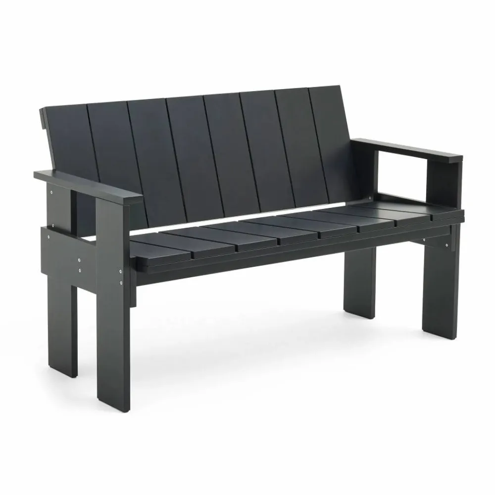 Sale HAY Crate Dining Bench bänk lackad furu Black
