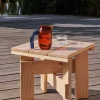 Discount HAY Crate Low Table bord 45x45x40 cm lackad furu Water-based lacquered pinewood
