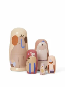 Barn Ferm Living Critter dockor Ø6 4x14 cm Multi
