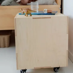 Barn Nofred Cube Storage förvaringslåda Björk
