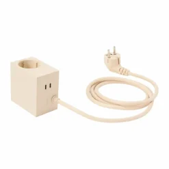 Clearance Kord Cuboid+ grenuttag USB-C 30W 2 m Pearled Ivory