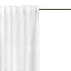 Hot Himla Dalsland gardin med veckband och kanal optical white