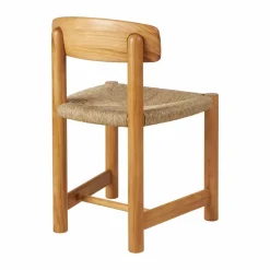 Online GUBI Daumiller Side Chair stol Natural Rush-golden pine