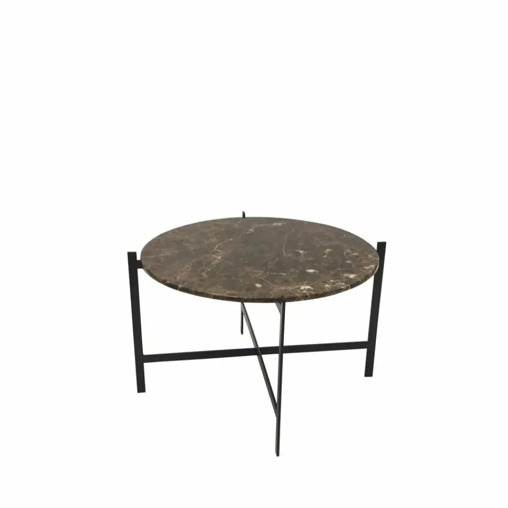 OX Denmarq Deck soffbord marmor brun svart stativ