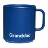 Outlet Design Letters VIP favoritkopp med handtag 25 cl Granddad-midnight blue