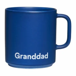 Outlet Design Letters VIP favoritkopp med handtag 25 cl Granddad-midnight blue
