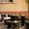 Ferm Living Deya curved sittbänk Dark green 110x40x45 5 cm