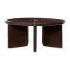 Ferm Living Deya soffbord Ø80x32 cm Chestnut brown