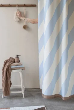 Mette Ditmer Diagonal duschdraperi 150x200 cm Light blue