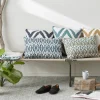 Outlet Chhatwal & Jonsson Diamond kudde heaven blue/offwhite