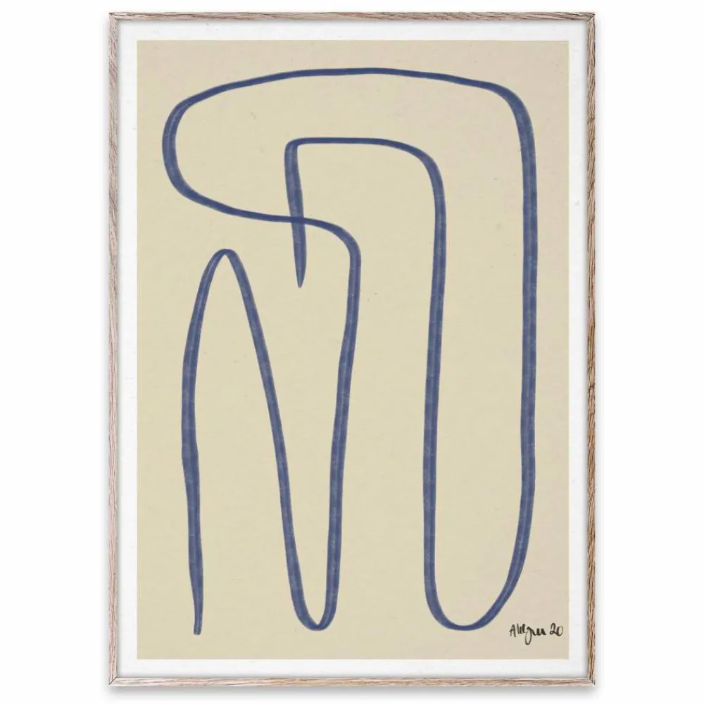 Paper Collective Different Ways poster blå 50x70 cm