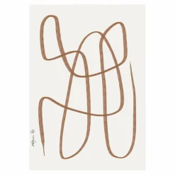 Discount Paper Collective Different Ways poster brun 50x70 cm