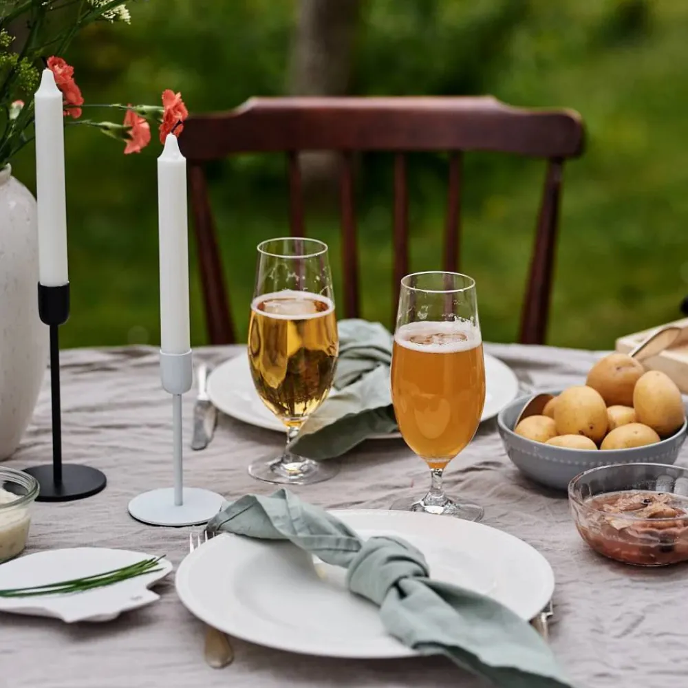 Scandi Living Dots frukostskål 60 cl 4-pack Grå
