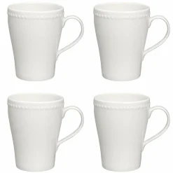 Scandi Living Dots mugg 35 cl 4-pack Cremevit