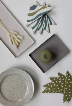 Cooee Design Dots servetter 33x33 cm 20-pack Olive