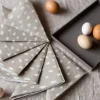 Cooee Design Dots servetter 33x33 cm 20-pack Sand