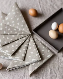 Cooee Design Dots servetter 33x33 cm 20-pack Sand