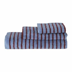 Best Scandi Living Drift handduk 30x50 cm Blå-röd