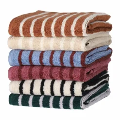 Scandi Living Drift handduk 30x50 cm Vit-svart